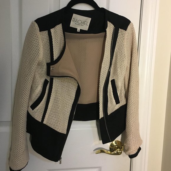 Rachel Roy Cream Tweed Blazer Jacket - Picture 1 of 2